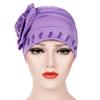 Mode Blume Floral Perlen Frauen Kopf Wrap Hut Kopf Schutzhülle Fall Geschenk