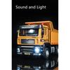 1/50 City Heavy Tipper Truck Model Diecasts Metal Toy Slag Coal Mine Transport Vehicles Car Model Sound and Light Childrens Gift