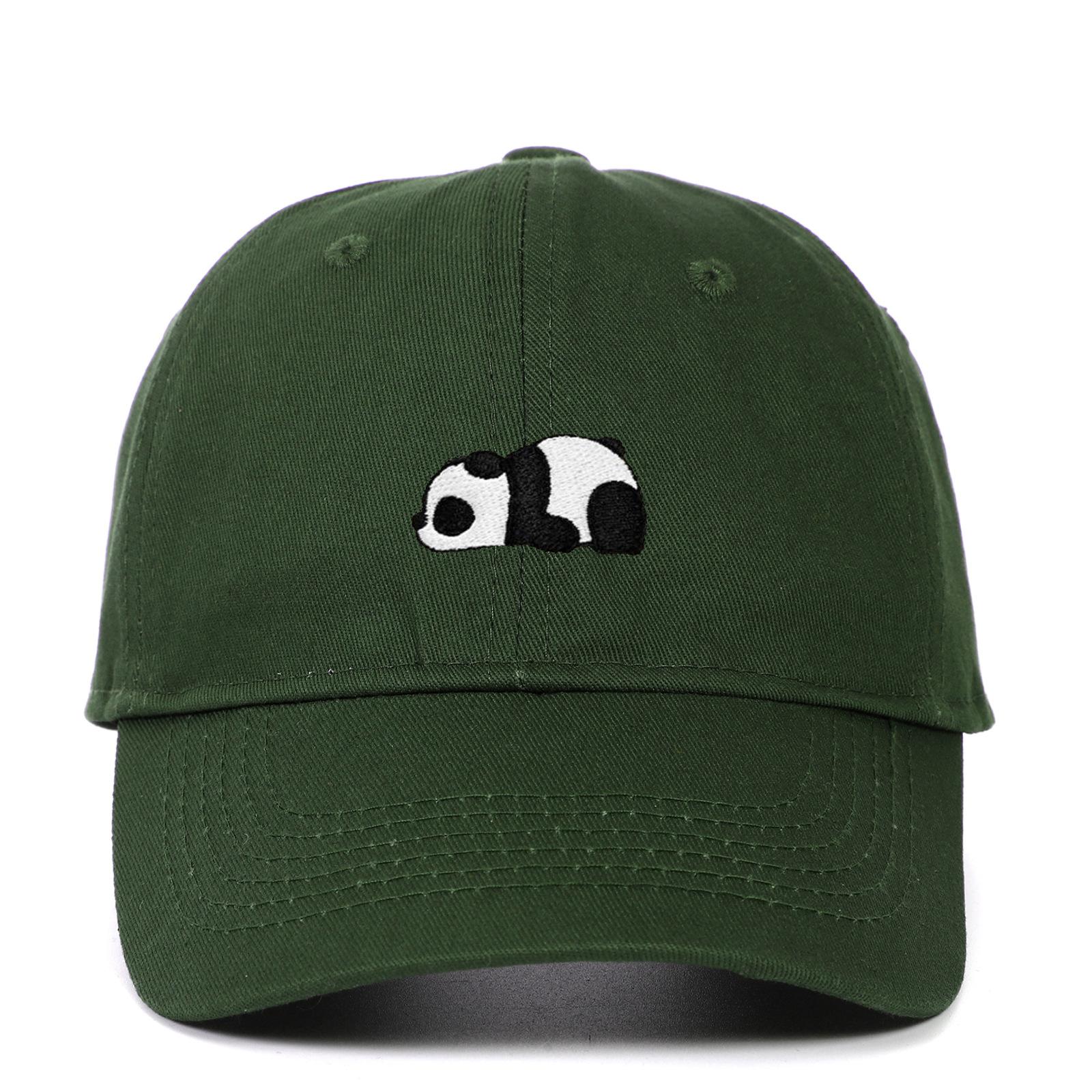 

1pc Unisex Panda Embroidery Baseball Caps for Women,outdoor Sports Fishing Summer Peaked Adjustable Driver Caps for Daily Wear Adjustable армія зелений колір