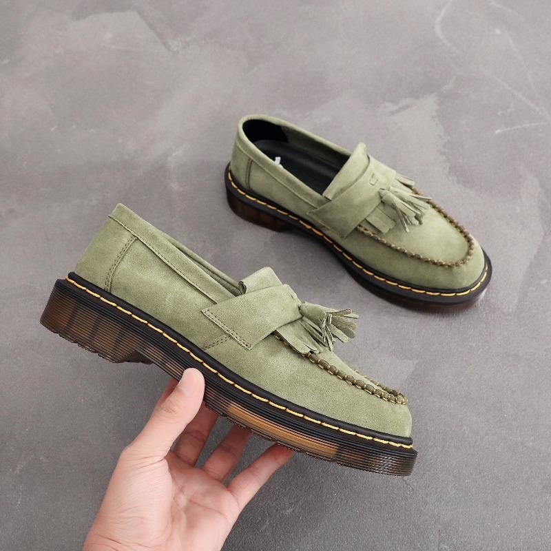 Velvet Women's Leather Low-top Small Leather Shoes Women's Fashion Student Round Head Casual