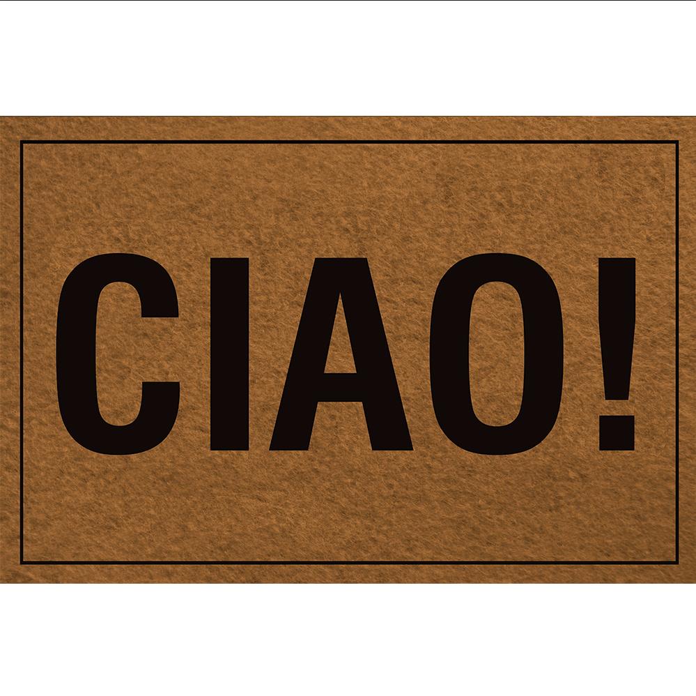 Ciao Italiaanse Deurmat voor Entree Grappige Hallo Matten Rubberen Keukenmat Tuin Garage Deur Vloermat Antislip Tapijt Entree Kleed 18x30 Inch