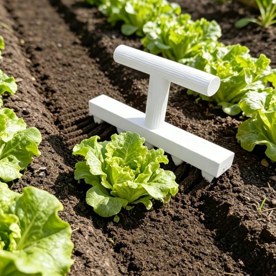 huaqianguhh 3D Printed Seeder, One-Piece Molding Hole Making Impact-Resistant Ergonomic T-Shaped Grip Gardening Seeds Sowing Tool