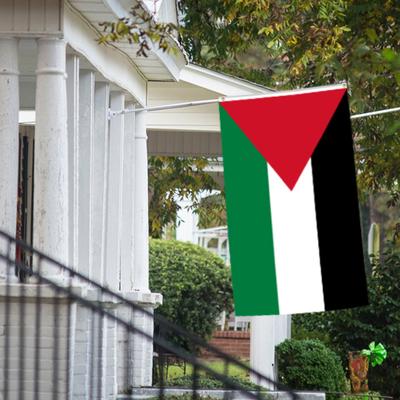 Palästina-Flagge, leuchtende Farben, Hängebanner, langlebige palästinensische Nationalflagge für die Dekoration zu Hause und im Garten
