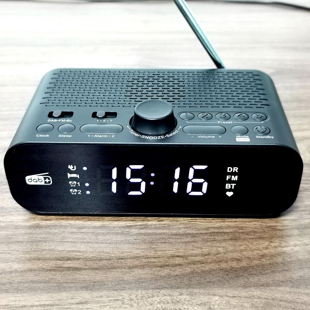 

Портативное DAB FM радио со светодиодным дисплеем, цифровое радио, радио на батарейках, цифровое радио-будильник для дома, улицы, в подарок