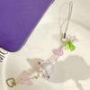 Flower Wind Chime Pendant Phone Charm Hangings Rope Cute Phone Chain Strap Bag Decoration Lanyard Keychain Accessories