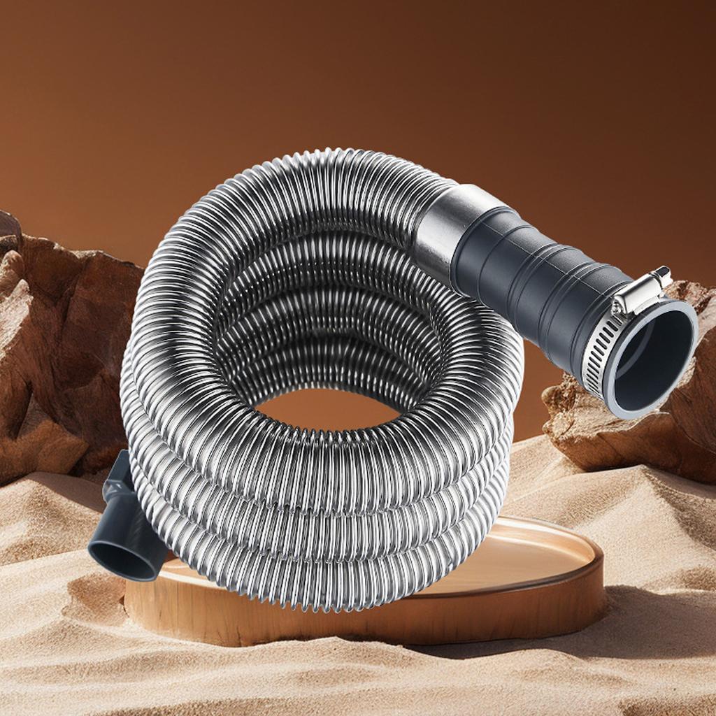 Washing Machine Drain Hose Washing Machine Drain Tube Stainless Steel Texture Suitable for Home and Commercial Use