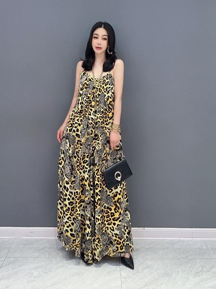 Xitao Trägerlose Jumpsuits Mode Göttin Fan Lässig Ärmellos Locker Jumpsuits WLD16530