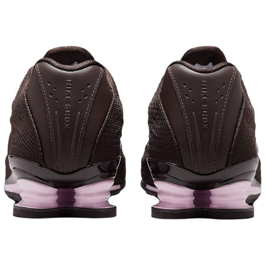 Nike Shox Z Sametově hnědé dámské tenisky Světle čokoládové Černé Pěnově růžové HQ7540-200