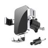 Spiral hook car phone holder for air vent, metal anti-shake car mount, car navigation support bracket