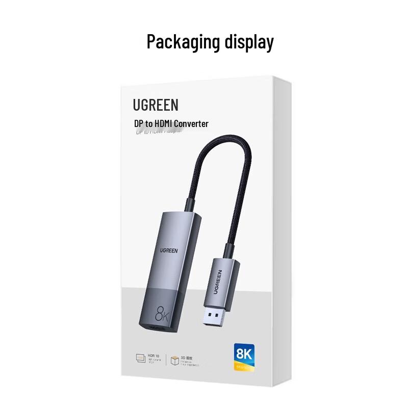 Ugreen DP1.4 To HDMI2.1 Converter Cable