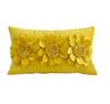 Fashion Modern Style Pink White Throw Pillows 45*45cm Velvet Stitching 3D Chrysanthemum  Cushion Waist Pillow Blue Cushion Case