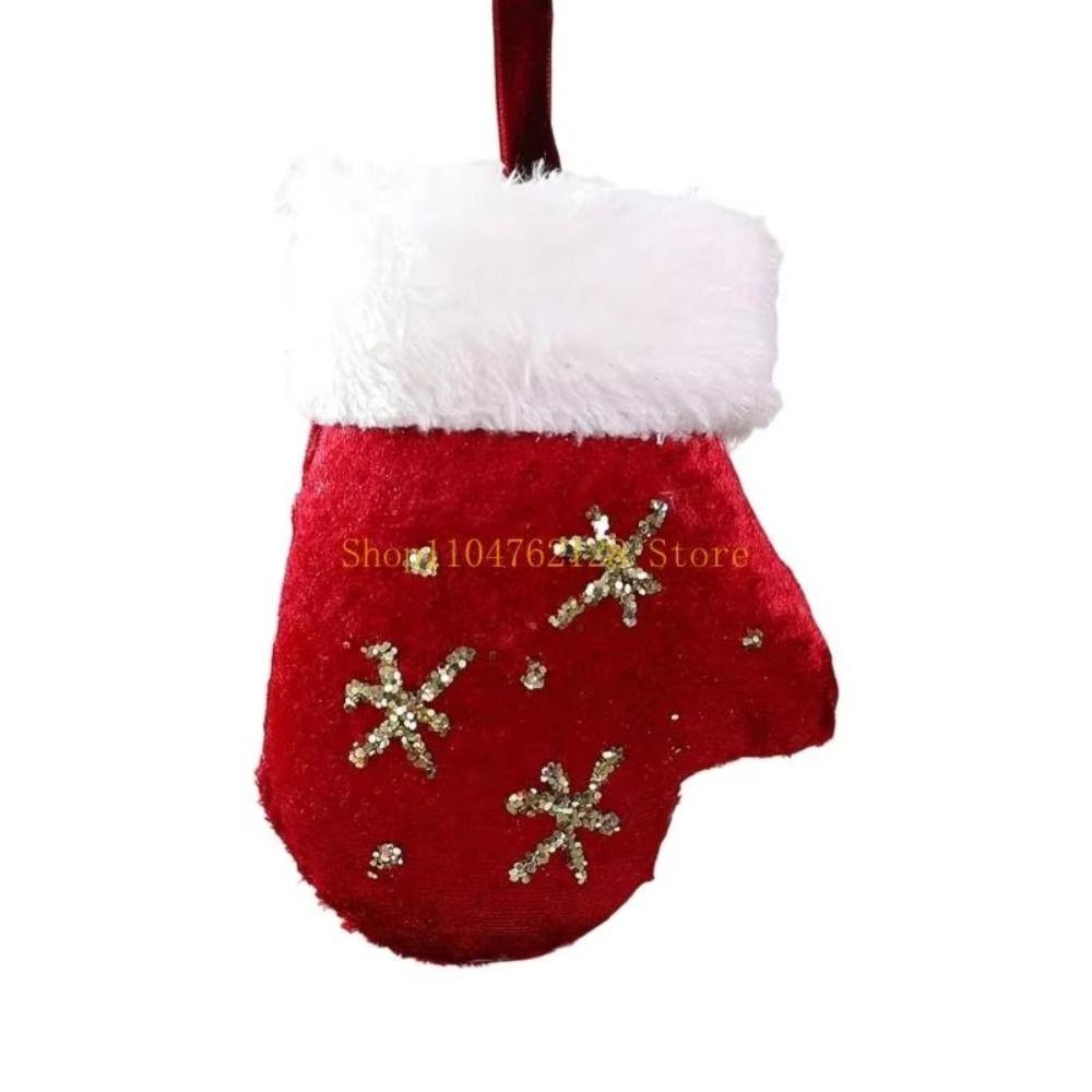 Christmas Hat Hanging Christmas Decorations Plush Christmas Ornaments  Holiday New Year