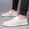 Fashion Luxury Fashion New Men's Patent Leather Slip On Breathable Leisure Shoes Loafers Male Sneakers Tenis Masculino Zapatos Hombre