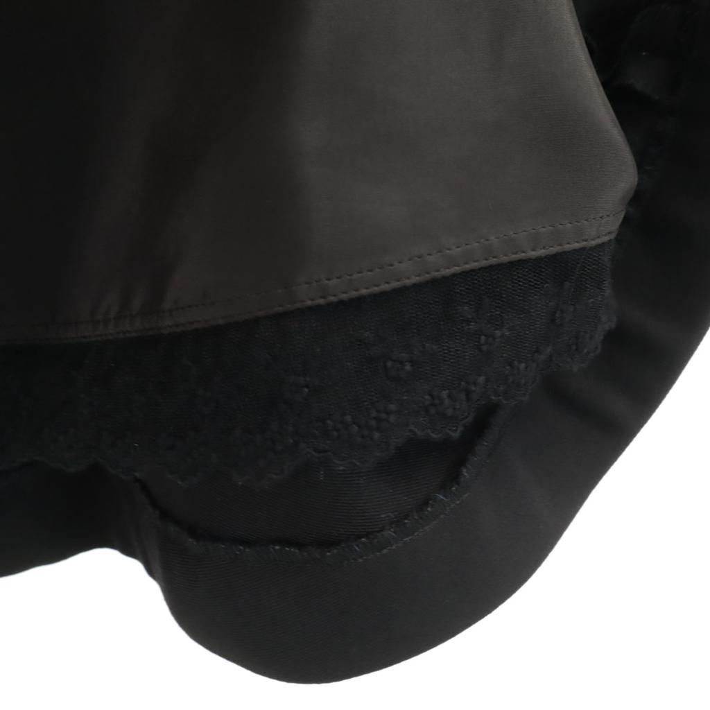 FOXEY Made in Japan wool Midi length flare skirt 38 black Women Used