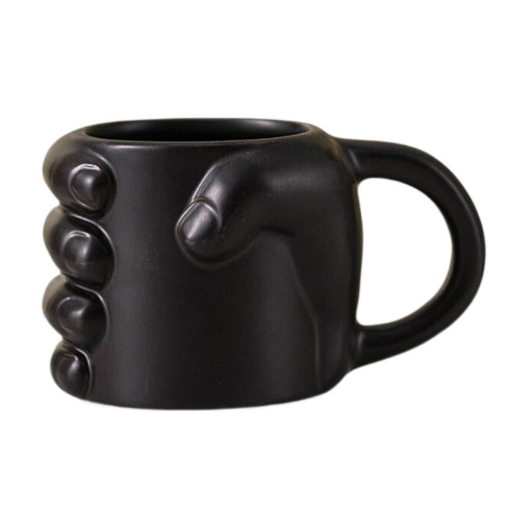 Fist Shaped Coffee Mug Ceramic 300ml Coffee Lover Gift Modern for Home Office for Men and Women Water Drinking Mug Milk Mug