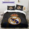 Madrid teamlogo Patroon Beddengoed Huisdecoratie Verjaardagscadeau (1 dekbedovertrek + 2 kussenslopen, zonder binnenkussen)