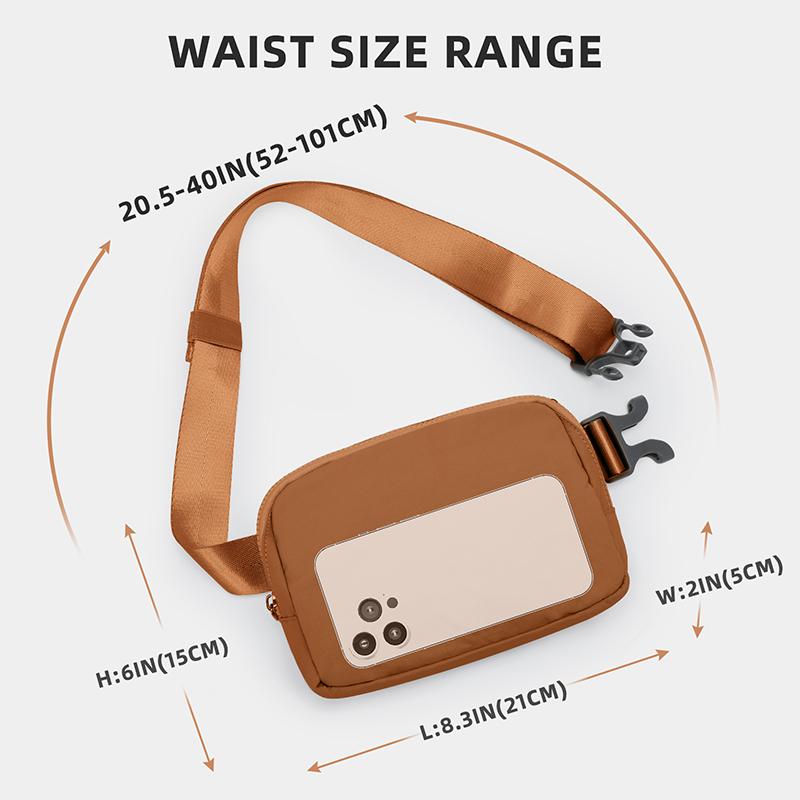 Pásová taška pro ženy Muži, Módní Crossbody Fanny Pack Vodotěsná mini taška do pasu Bum Bag na běhání, turistiku, procházky a cestování