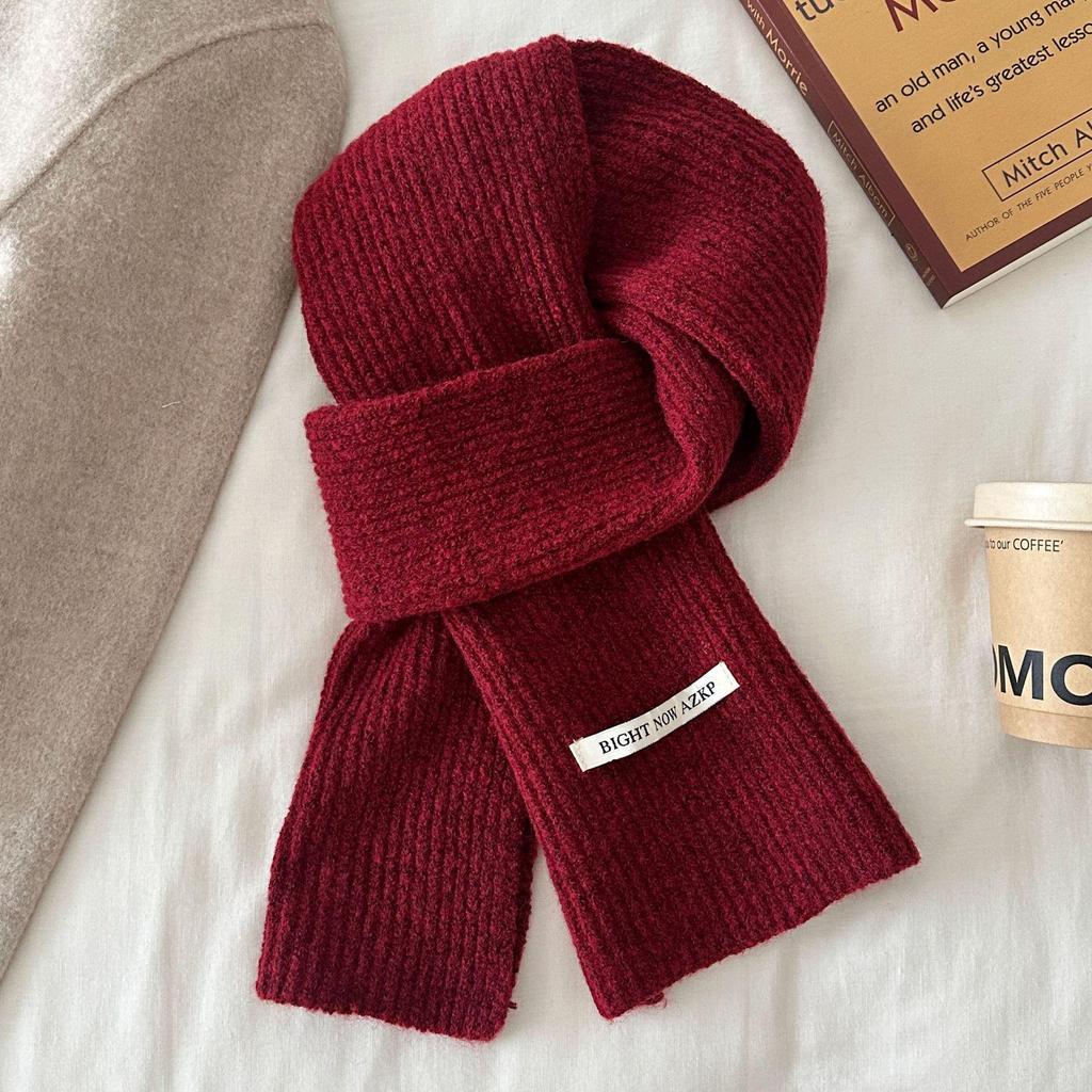 Red Plaid Scarf - Warm & Versatile Winter Gift for Women and Couples