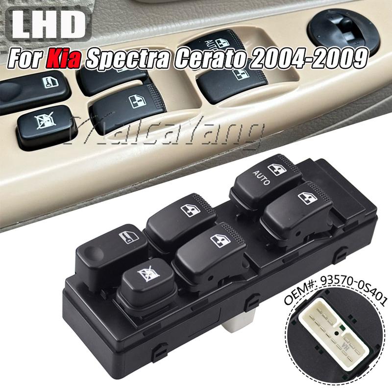

Window Left Front Driver Side Switch Button Fit For Kia Spectra Cerato 2004 2005 2006 2007 2008 2009