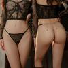 Sexy perspective open crotch sex panties free hot thong 2
