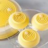 Silicone Baking Pan For Pastry 6 Holes 3D Spiral Shape Mousse Cake Mold Round Chocolate Mould Bakery Accessories
