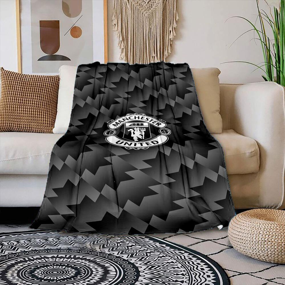 Manchester United Fleece Blanket for Sofa Bed or Chair  Super Soft Comfortable Flannel Throw