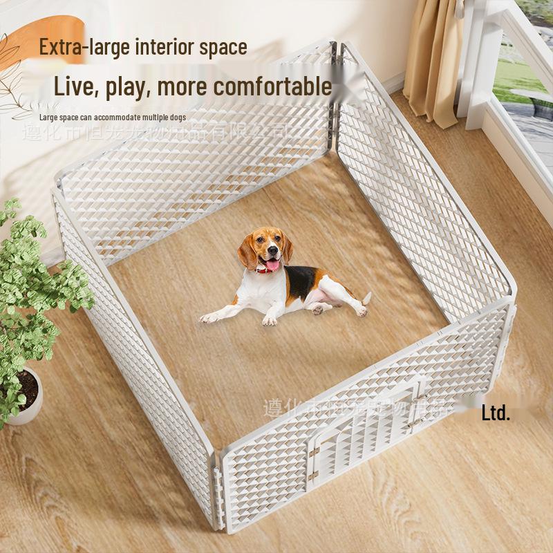 Pet Dog Fence: Indoor Isolation Gate for Small, Medium, and Large Dogs - Durable Resin Construction