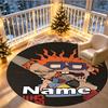 Custom Name Personalized Bride of Chucky Print Round Rug, Versatile Home Decor Carpet, for Playroom, Apartment, Balcony, Entryway, Hallway Gift