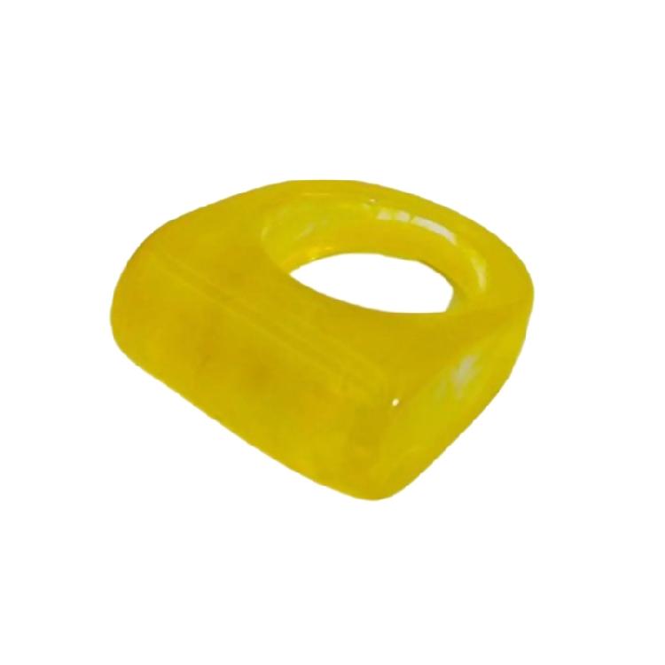 Colorful Resin Geometric Rings Sturdy Accessory for Everyday Styles