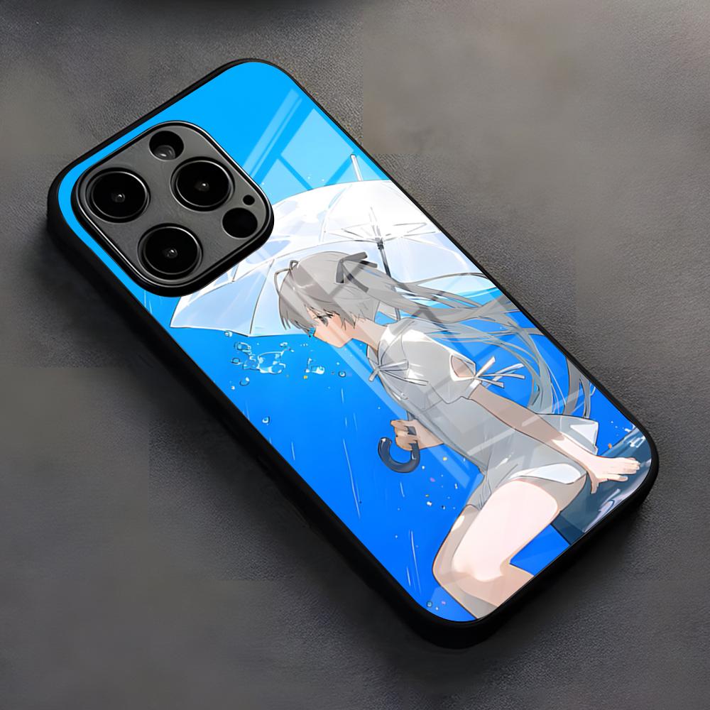 

Y-Yosuga No Sora Phone Case For IPhone 17 Pro Max 16 15 14 Pro Max 13 11 X Xs Xr 8 7Plus glass Cover iPhone 16 Plus
