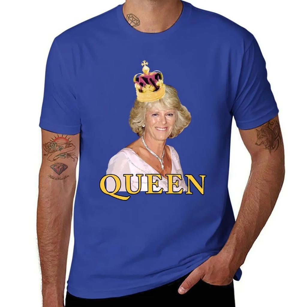 HRH Camilla Parker Bowles Duchess of Cornwall T-Shirt cute tops vintage graphic tee kawaii clothes quick-drying mens clothing
