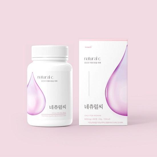 

WomanSelect Natural C 1BOX (2 months supply), 60 tablets, 1 unit,Korean health food