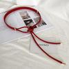 Women's Knotted Belt - Stylish Black Waist Accessory for Dresses, Sweaters, and Coats