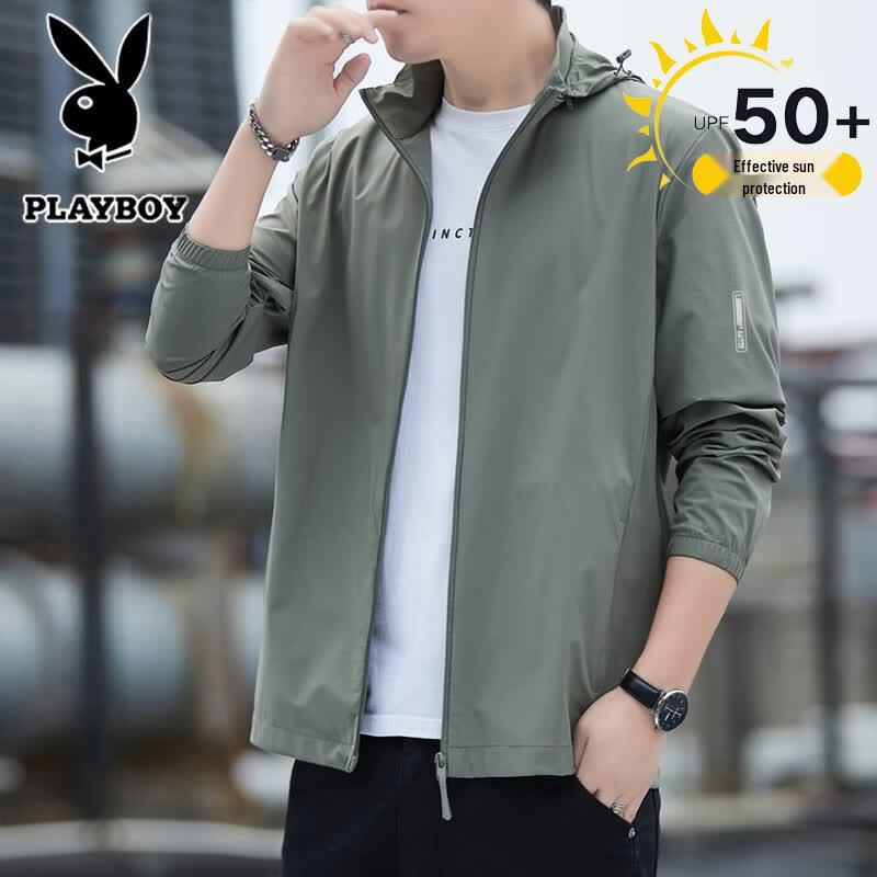 PLAYBOY Men s Hooded Sun Protection Jacket L