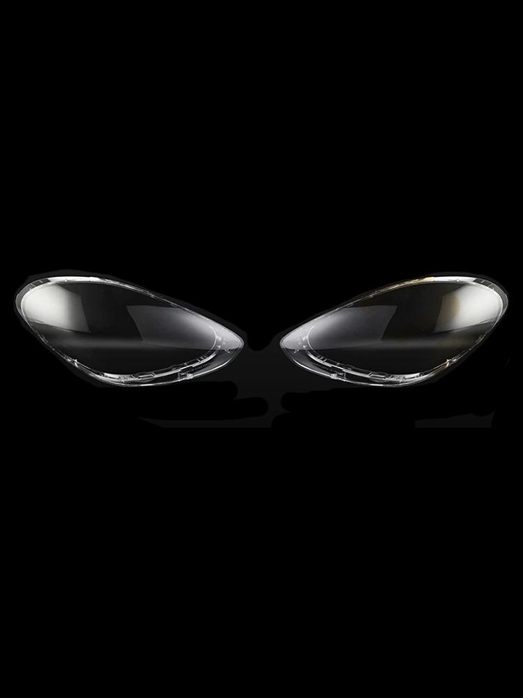 2Pcs Front Headlight Lens Cover Shell Clear For Porsche Panamera 2017-2020