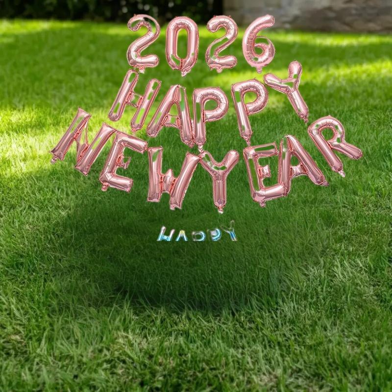 Kick off 2026 with Our Happy New Year Foil Balloon Set & Party Atmosphere Props