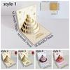 Handmade 3D Birthday Card Folding Happy Birthday Card Message Cards Gift Card  Birthday Party