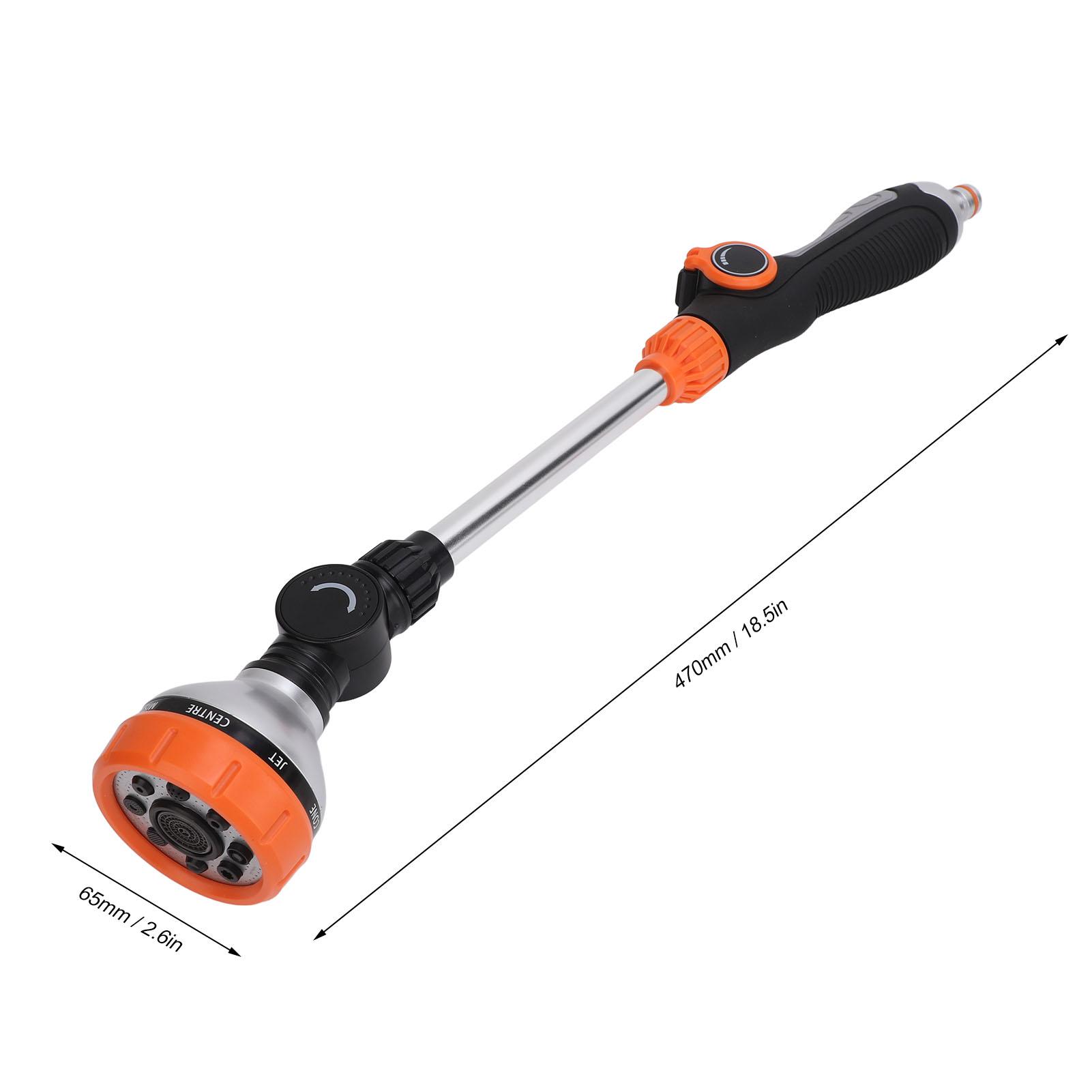 

Garden Hose Wand 8 Patterns Multifunction ABS TPR Aluminum Alloy Long Hose Nozzle Sprayer for Agriculture Irrigation Car Washing