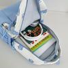 Schoolbag cute cartoon bear milk whirring primary school backpack first and second grade cartoon children's fun contrasting color splicing backpack