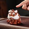 Handmade Zisha Lucky Lion Tea Pet Ornament