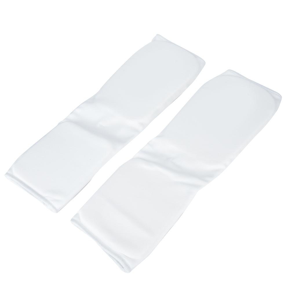 

2 шт. Утолщенная спортивная защита голени, защита для ног, щитки для голени, защитное снаряжение для каратэ, муай-тай, санда, белый, XL