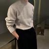 Halbhoher Pullover Herren Winter Warm Basisjacke Trendy Einfach Lässig Strickware