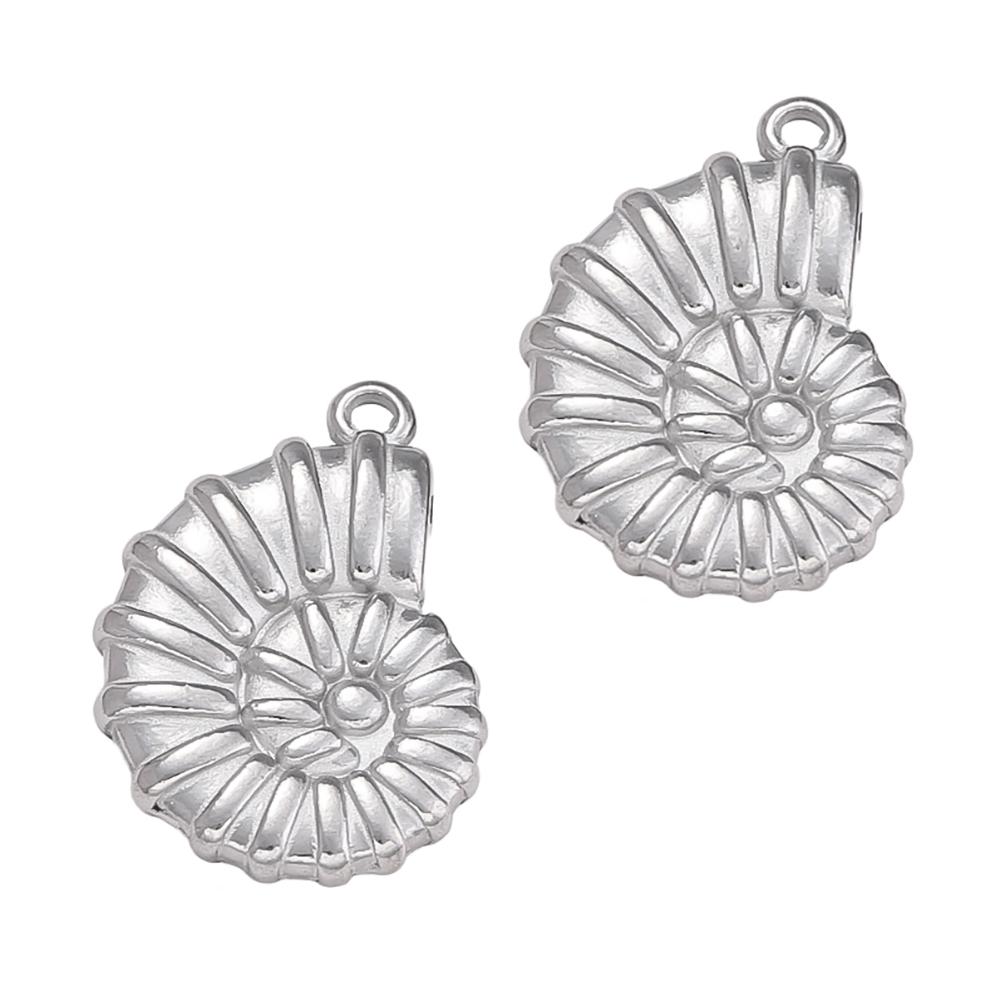 2Pcs Stainless Steel Ocean Theme Shell Starfish Turtle Conch Charms for DIY Handmade Earring Necklace Bracelet Jewelry Making