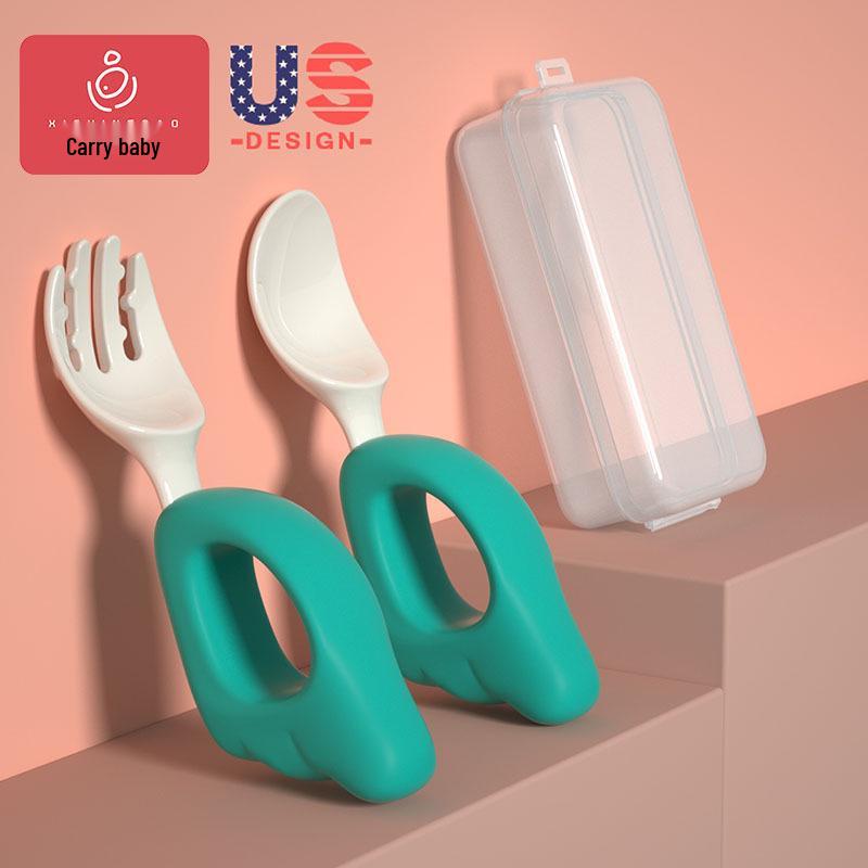 Baby Fork & Spoon Set for Self-Feeding - Infant & Toddler Tableware