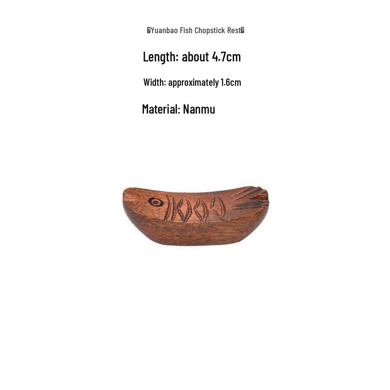 Japanese Style Rosewood Chopstick Rest - Dual-Use for Home & Hotel.