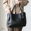 VITAFELICE Women's A4 Tote Bag with Mini Case, Sib-80038p (Black)