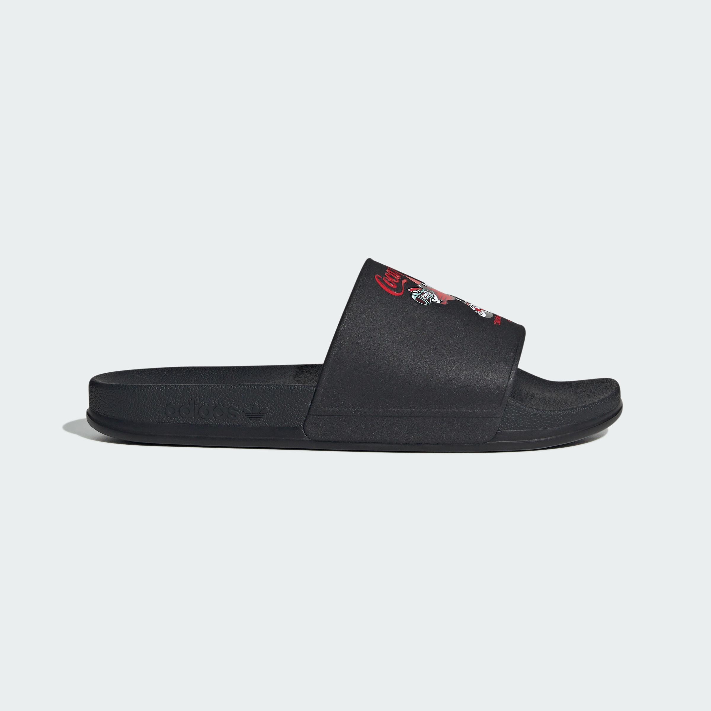 Coca Cola x Adidas Originals Adilette Slide Slippers Unisex Black Red 36.5
