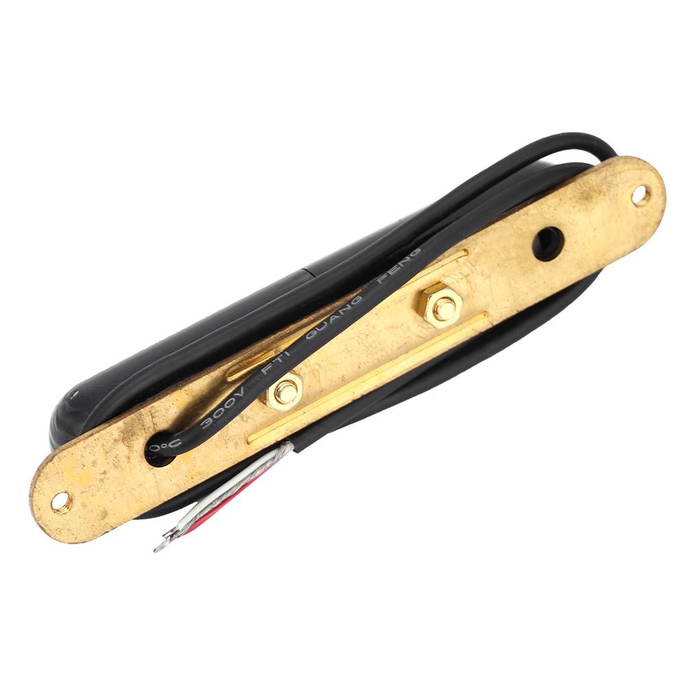 Alnico V Magnet Lippenstift-Röhren-Pickup E-Gitarren Single-Coil-Pickup für E-Gitarre (schwarz)