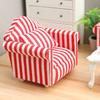 Fashion 1/12 Dollhouses Furniture Double Couch Armchair Figurine Set For Miniature Living Room and Bedroom Decoration