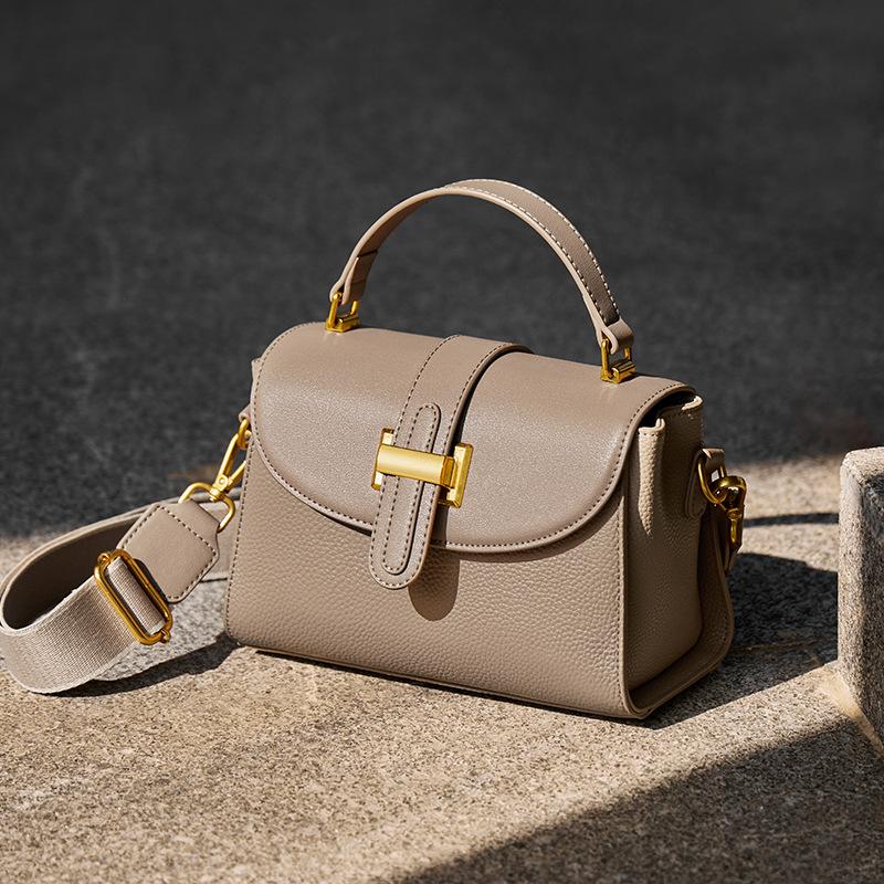 Mrs. Qiao Handbag for Women 2025 New Autumn Winter Handbag High-end Fashion Crossbody Mom Bag Genuine Leather Women's Bag